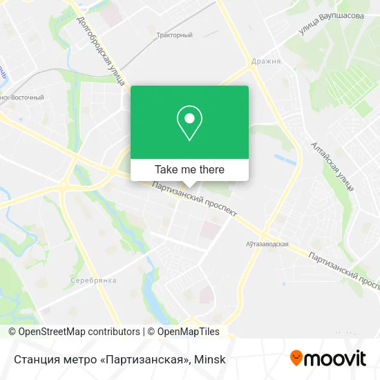 Станция метро «Партизанская» map