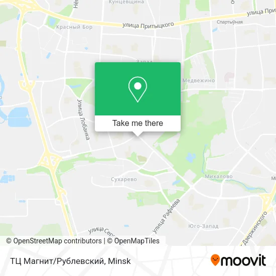 ТЦ Магнит/Рублевский map