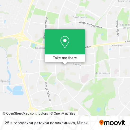 25-я городская детская поликлиника map