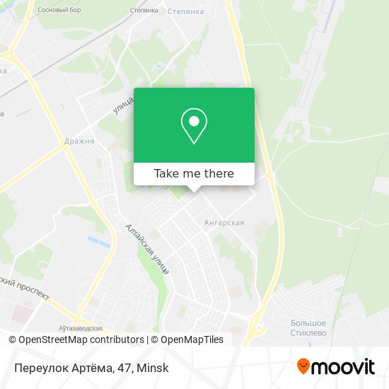 Переулок Артёма, 47 map