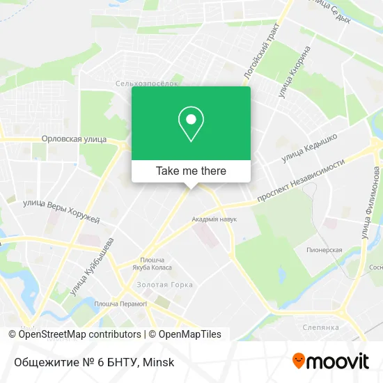 Общежитие № 6 БНТУ map