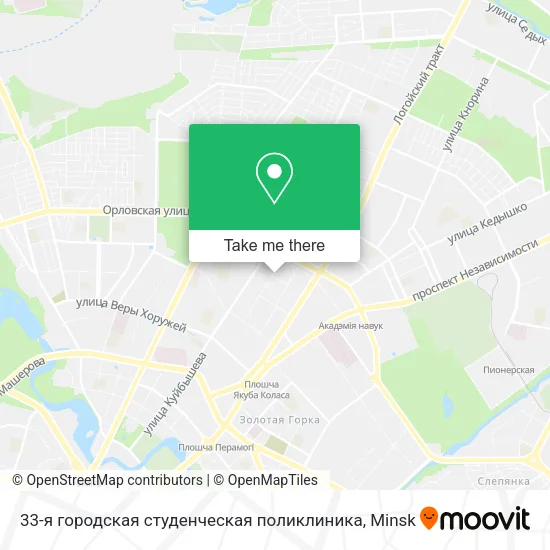 33-я городская студенческая поликлиника map