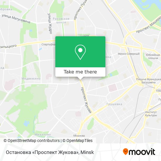 Остановка «Проспект Жукова» map