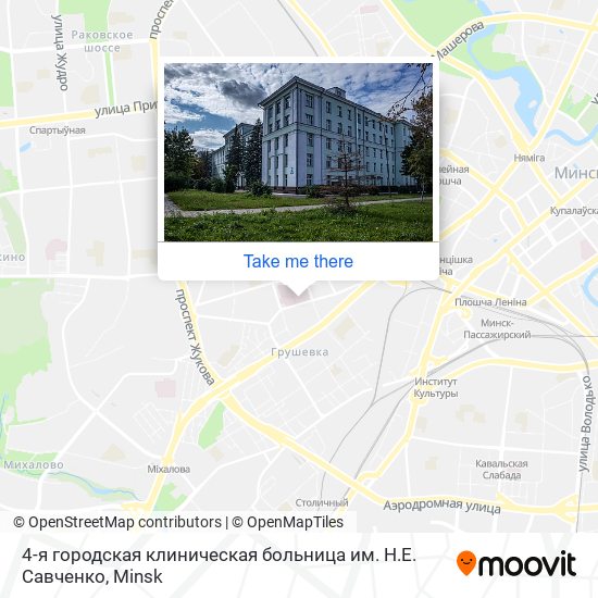 4-я городская клиническая больница им. Н.Е. Савченко map