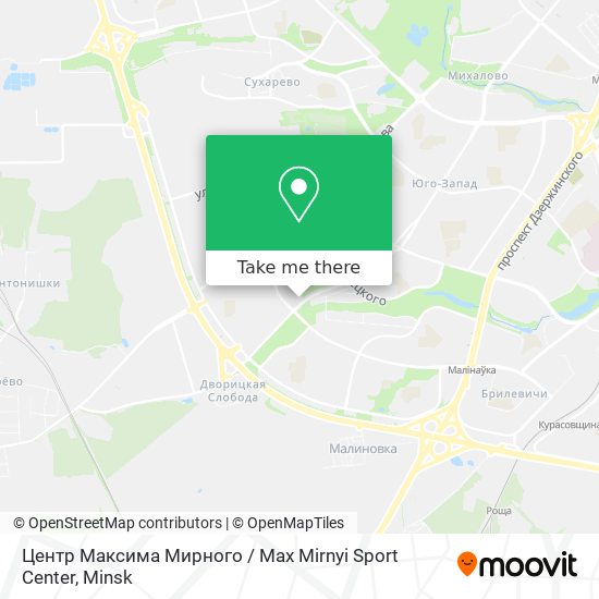 Центр Максима Мирного / Max Mirnyi Sport Center map