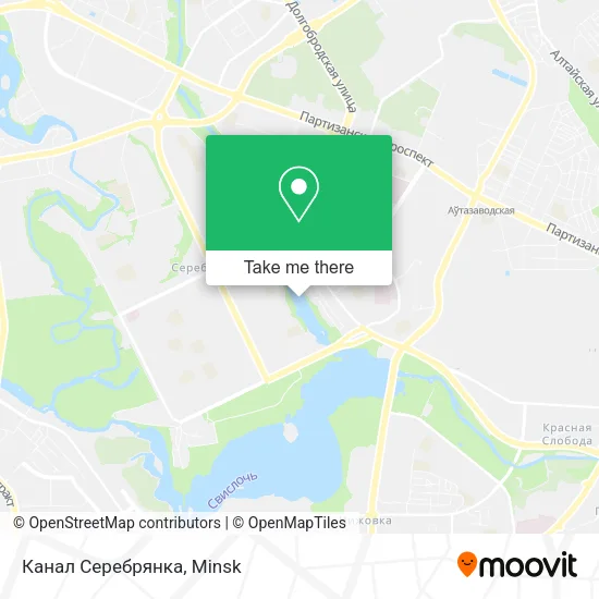 Канал Серебрянка map