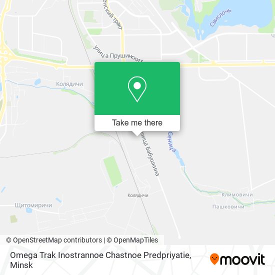 Omega Trak Inostrannoe Chastnoe Predpriyatie map