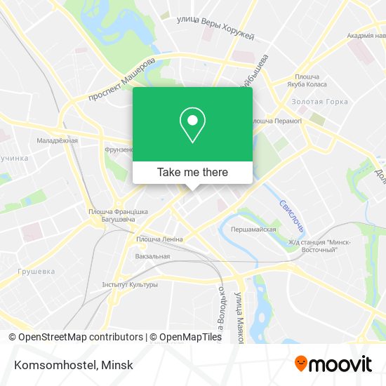 Komsomhostel map