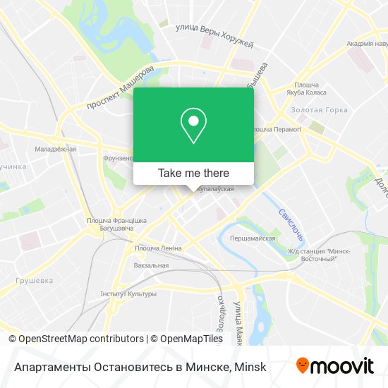 Апартаменты Остановитесь в Минске map