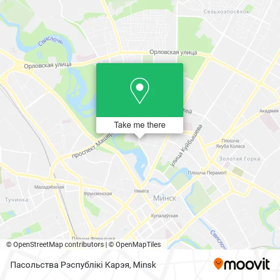 Пасольства Рэспублікі Карэя map