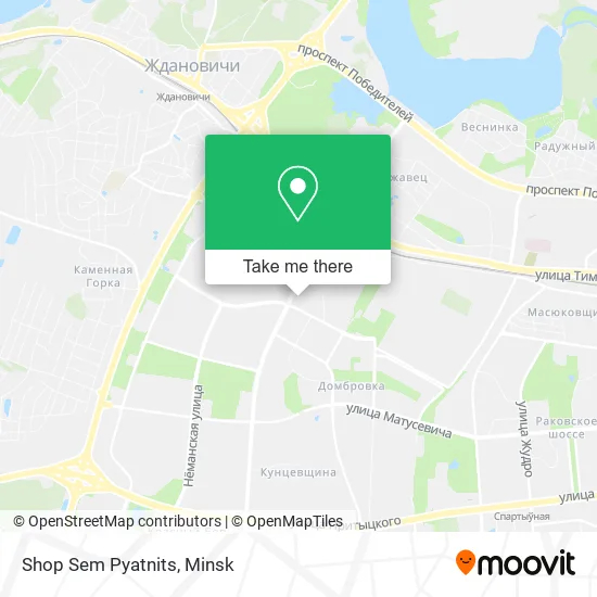 Shop Sem Pyatnits map