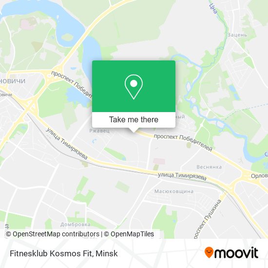 Fitnesklub Kosmos Fit map