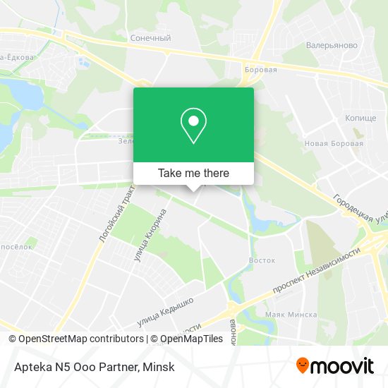 Apteka N5 Ooo Partner map