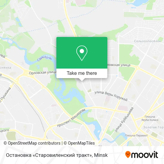 Остановка «Старовиленский тракт» map