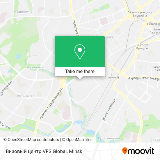 Визовый центр VFS Global map