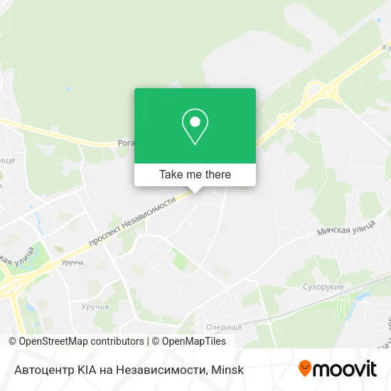 Автоцентр KIA на Независимости map