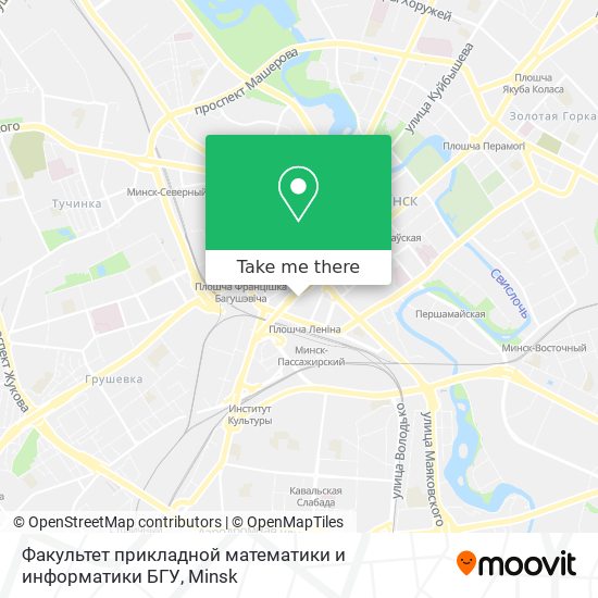 Факультет прикладной математики и информатики БГУ map