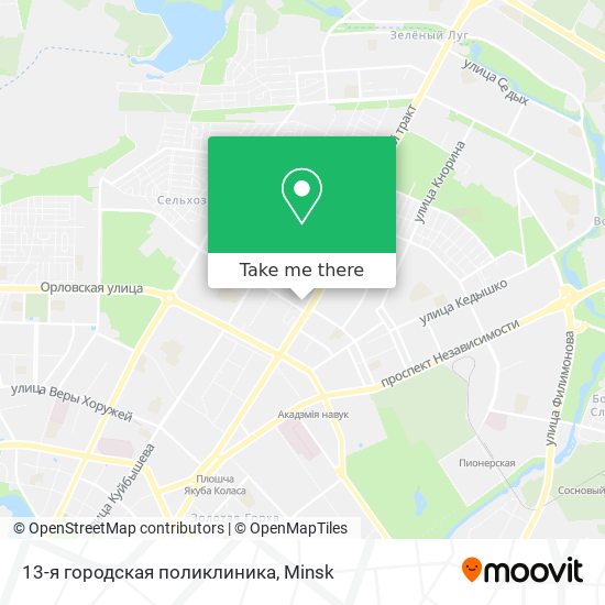 13-я городская поликлиника map