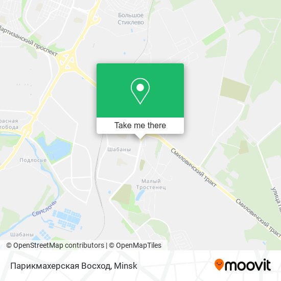 Парикмахерская Восход map