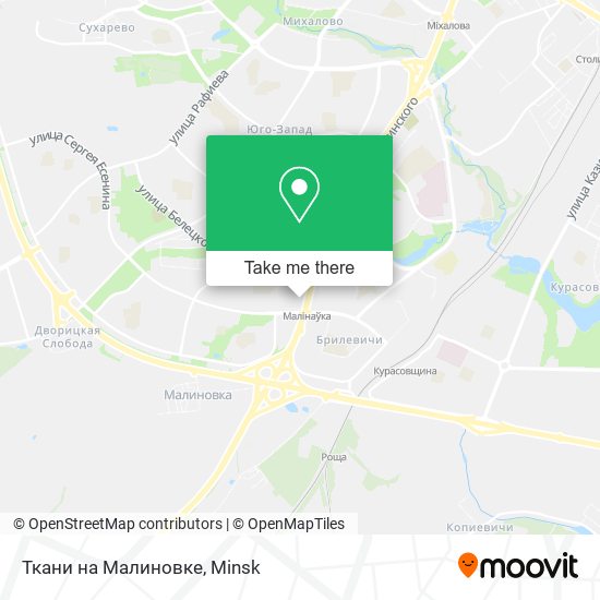 Ткани на Малиновке map