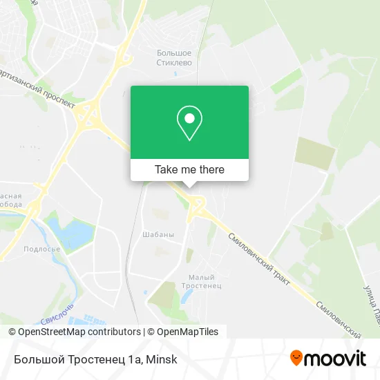 Большой Тростенец 1a map