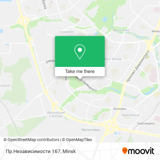 Пр.Независимости 167 map