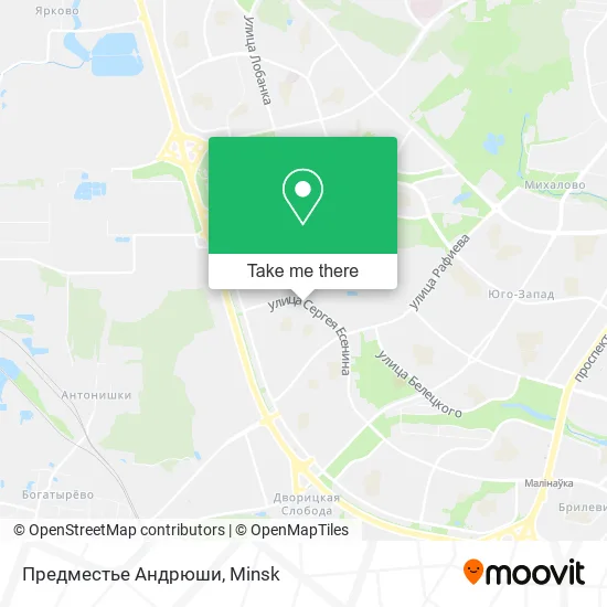 Предместье Андрюши map