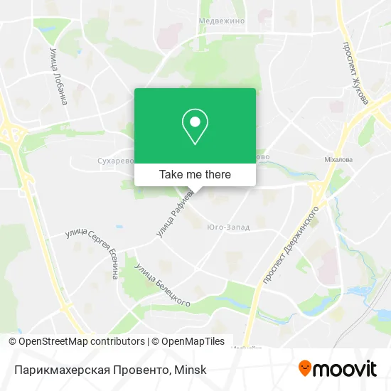 Парикмахерская Провенто map