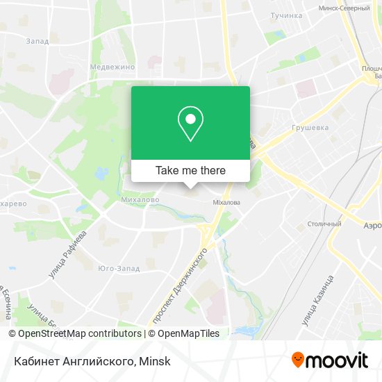 Кабинет Английского map