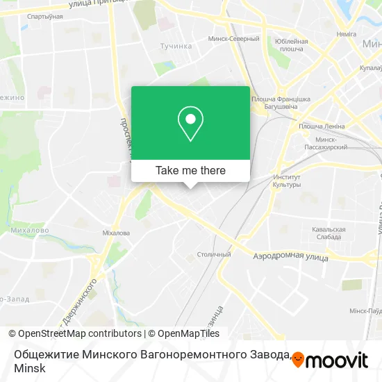 Общежитие Минского Вагоноремонтного Завода map