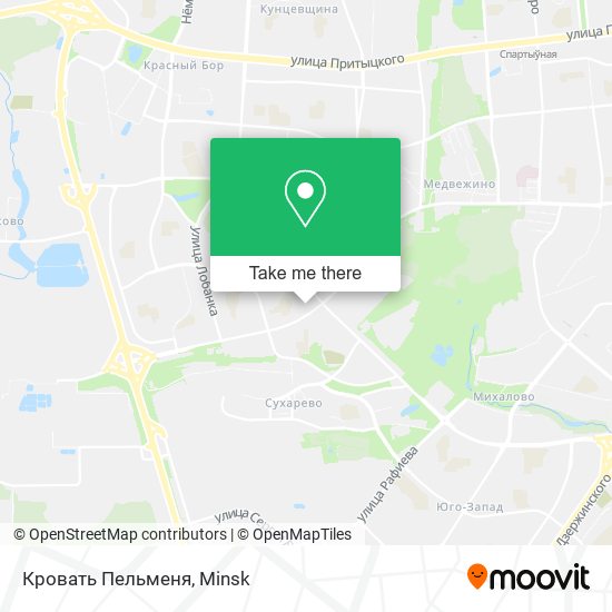 Кровать Пельменя map