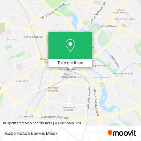 Кафе Новое Время map