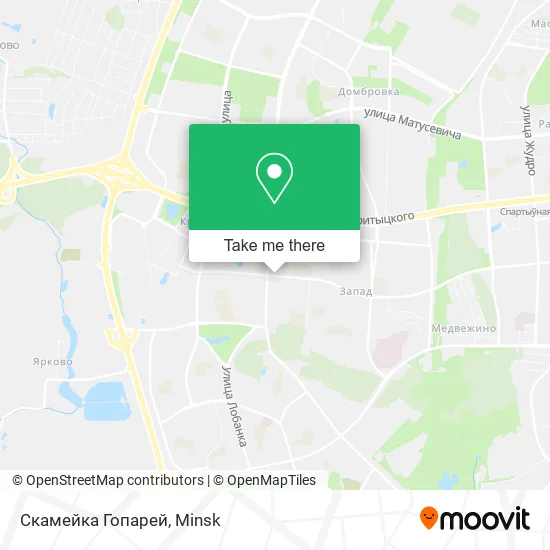 Скамейка Гопарей map