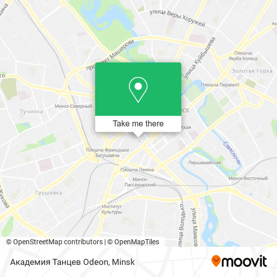 Академия Танцев Odeon map