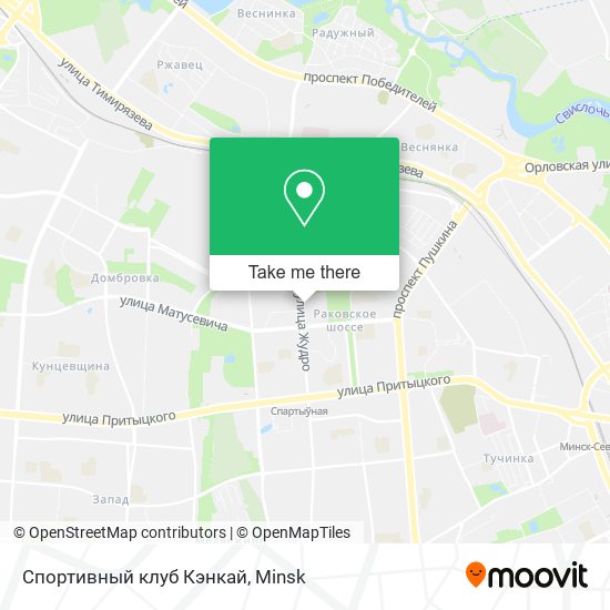 Спортивный клуб Кэнкай map