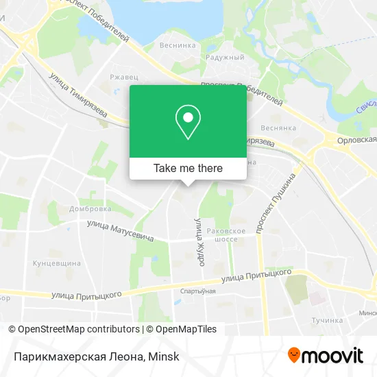Парикмахерская Леона map