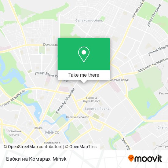 Бабки на Комарах map