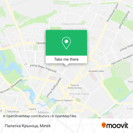 Палатка Крынiца map