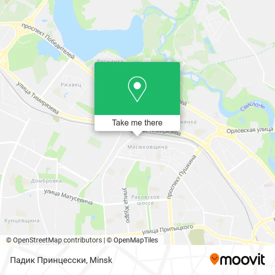 Падик Принцесски map