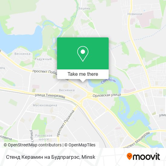 Стенд Керамин на Будпрагрэс map