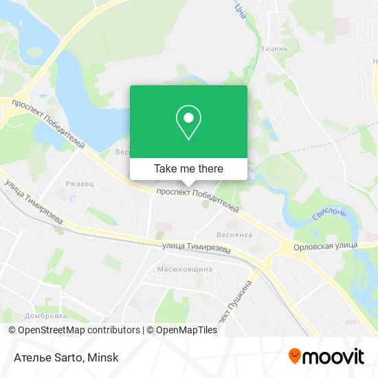 Ателье Sarto map