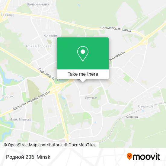 Родной 206 map