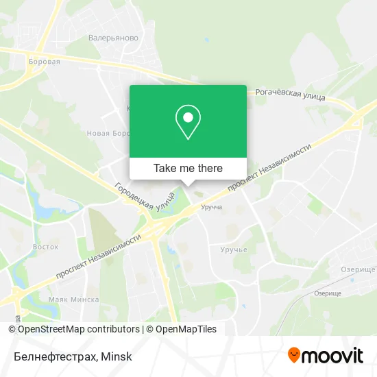 Белнефтестрах map