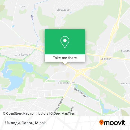 Миледи, Салон map