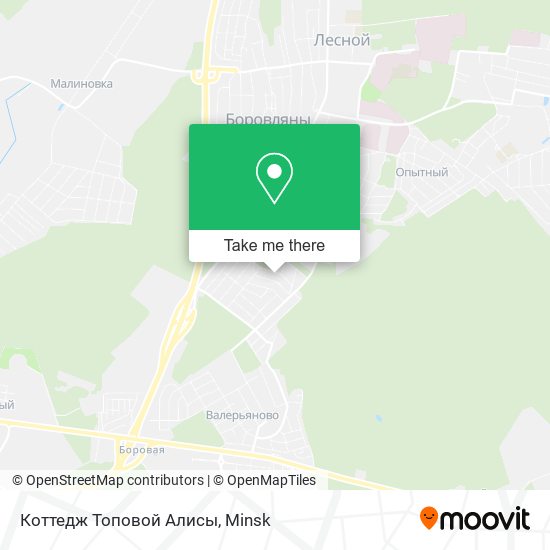 Коттедж Топовой Алисы map