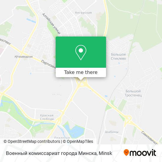 Военный комиссариат города Минска map