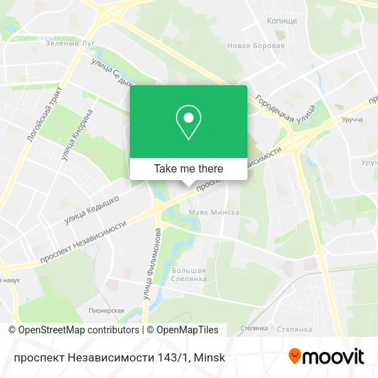 проспект Независимости 143/1 map