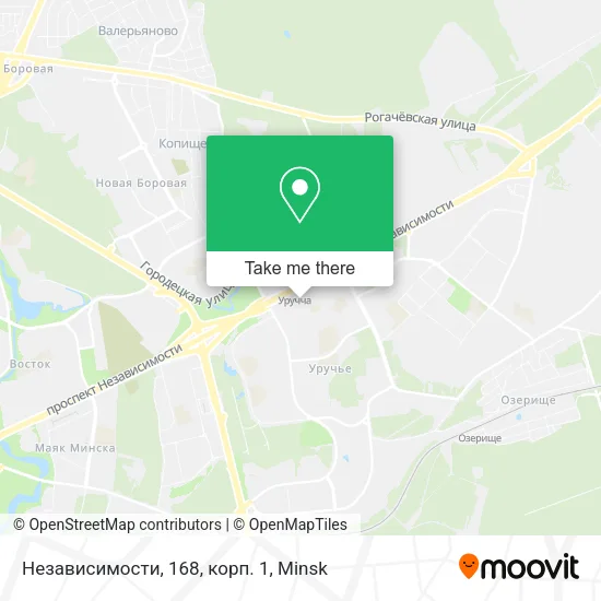 Независимости, 168, корп. 1 map