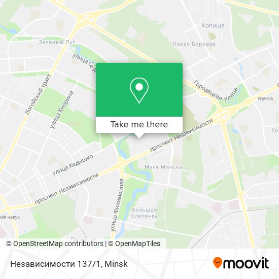 Независимости 137/1 map