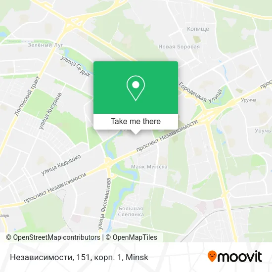 Независимости, 151, корп. 1 map
